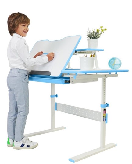 Детский стол-трансформер Holto-99 голубой в Сыктывкаре - изображение 10