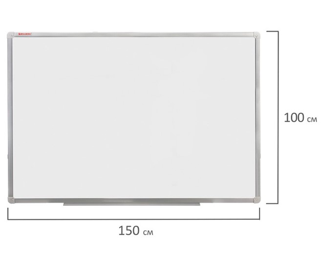 Магнитная доска на стену BRAUBERG 100х150 см, алюминиевая рамка в Сыктывкаре - изображение 8