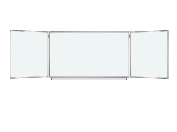 Магнитная доска для рисования BRAUBERG 100х150/300 см, 3-х элементная в Сыктывкаре - изображение