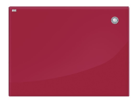 Доска магнитно-маркерная стеклянная 2х3 OFFICE TSZ86 R, 60x80 см, красная в Сыктывкаре - изображение