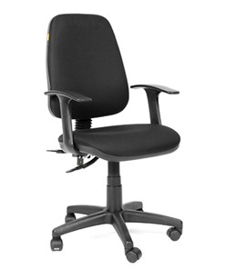 Компьютерное кресло CHAIRMAN 661 Ткань стандарт 15-21 черная в Сыктывкаре - предосмотр
