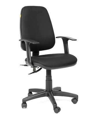 Компьютерное кресло CHAIRMAN 661 Ткань стандарт 15-21 черная в Сыктывкаре - изображение