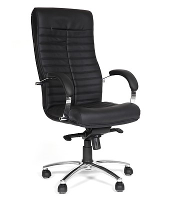 Кресло компьютерное CHAIRMAN 480 Экокожа премиум черная в Сыктывкаре - изображение