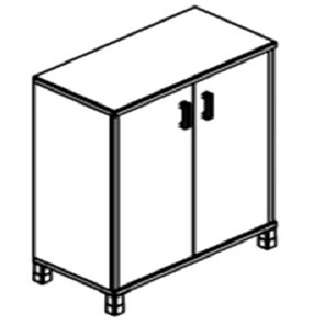 Шкаф для бумаг В-420.6 ДСП 900х450х1286 мм в Сыктывкаре